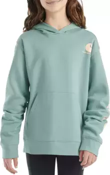 Толстовка с рисунком для девочек Carhartt, цвет Patina