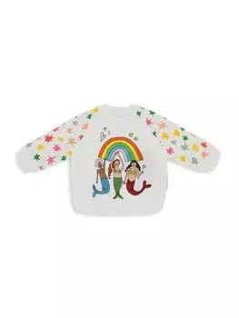 Толстовка с рисунком для маленьких девочек и девочек Stella Mccartney, цвет Cloud