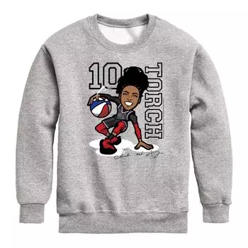 Толстовка с рисунком факела Harlem Globetrotters для мальчиков 8–20 лет Licensed Character