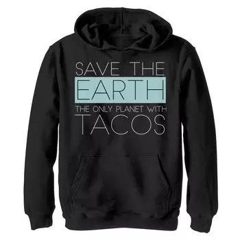Толстовка с рисунком Fifth Sun Save Earth Tacos для мальчиков 8–20 лет Fifth Sun