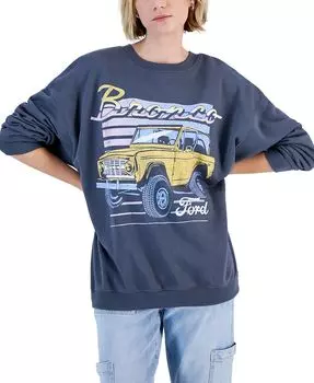 Толстовка с рисунком Ford Bronco Grayson Threads, The Label, серый