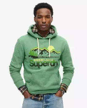 Толстовка с рисунком Great Outdoors Superdry, зеленый