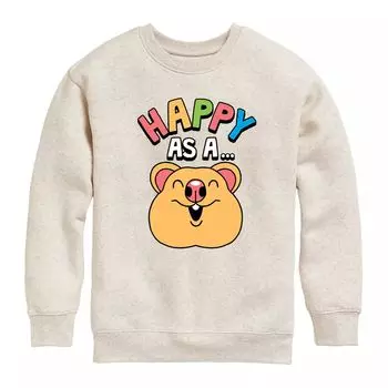 Толстовка с рисунком Happy As A Quokka для мальчиков 8–20 лет Licensed Character