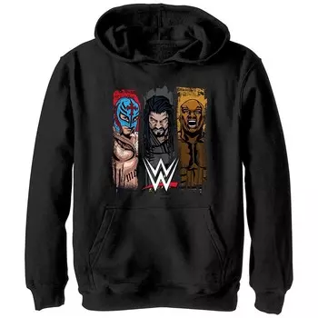 Толстовка с рисунком и баннерами WWE для мальчиков WWE Licensed Character, черный