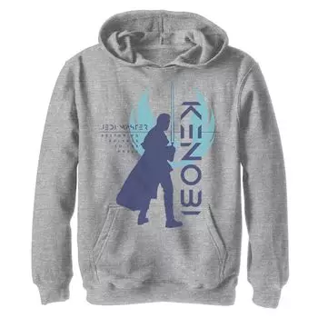Толстовка с рисунком и силуэтом мастера сопротивления Оби-Вана Кеноби для мальчиков 8–20 лет Licensed Character