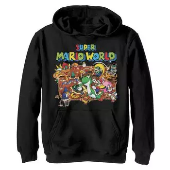 Толстовка с рисунком карты мира Super Mario для мальчиков 8–20 лет Licensed Character