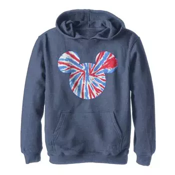 Толстовка с рисунком «Микки Маус и Микки Маус» Americana Tie Dye Fill для мальчиков 8–20 лет Disney