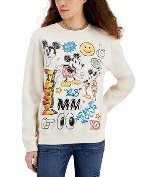 Толстовка с рисунком Микки Мауса Disney, коричневый/бежевый