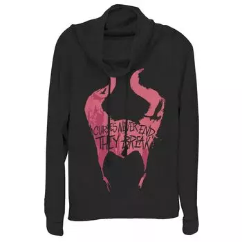 Толстовка с рисунком «Mistress Of Evil Curses Never End Horns» Disney Maleficent Juniors Licensed Character