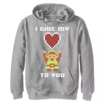 Толстовка с рисунком My Heart To You для мальчиков 8–20 лет, Nintendo Legend of Zelda, 8 бит Licensed Character
