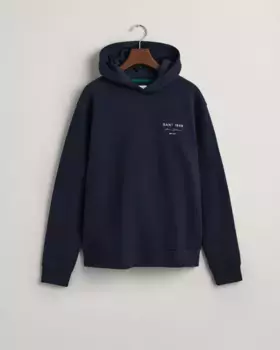 Толстовка с рисунком на груди Gant, синий