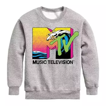 Толстовка с рисунком океанской волны и логотипом MTV для мальчиков 8–20 лет Licensed Character