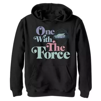 Толстовка с рисунком «One With The Force» для мальчиков 8–20 лет «Звездные войны. Ребенок» или «Малыш Йода» Star Wars