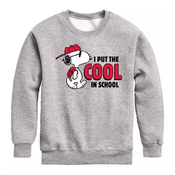 Толстовка с рисунком Peanuts Snoopy I Put The Cool In School для мальчиков 8–20 лет Licensed Character