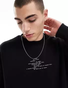 Толстовка с рисунком перьев черного цвета Bershka