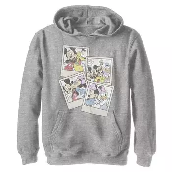 Толстовка с рисунком Polaroids для мальчиков 8–20 лет Disney's Mickey & Friends, групповая фотография Licensed Character