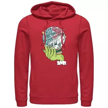 Толстовка с рисунком «Снежок» Big & Tall Dr. Seuss Grinch Licensed Character, красный