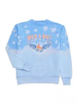 Толстовка с рисунком Tone On Tone для девочек Vintage Havana, синий