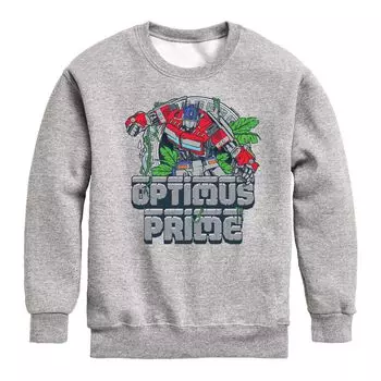 Толстовка с рисунком Transformers Optimus Prime для мальчиков 8–20 лет Licensed Character, серый