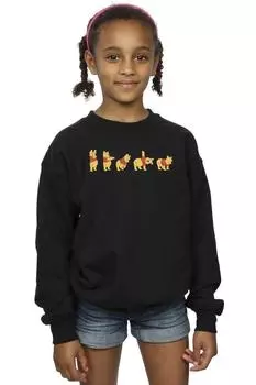 Толстовка с рисунком Винни-Пуха Disney, черный