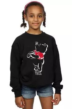 Толстовка с рисунком Винни-Пуха Disney, черный