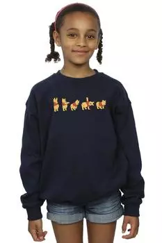 Толстовка с рисунком Винни-Пуха Disney, темно-синий