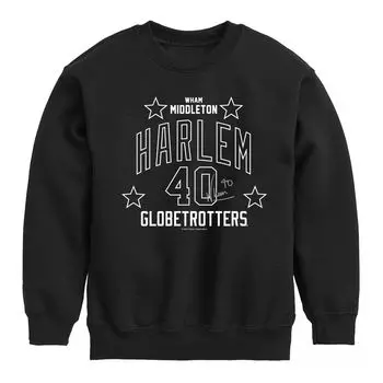 Толстовка с рисунком Wham для мальчиков 8–20 лет Harlem Globetrotters Licensed Character, черный