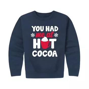 Толстовка с рисунком You Had Me At Hot Cocoa для мальчиков 8–20 лет Licensed Character