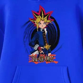 Толстовка с рисунком Yugi и логотипом для мальчиков 8–20 лет Yugi-Gi-Oh Yugi и логотипом Licensed Character