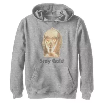 Толстовка с рисунком «Звездные войны: Скайуокер. Восход» C-3PO Stay Gold для мальчиков 8–20 лет Licensed Character