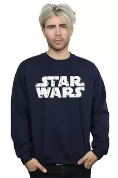 Толстовка с рождественским логотипом Star Wars, темно-синий