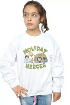 Толстовка с рождественской доставкой из Лиги справедливости DC Comics, белый