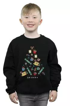 Толстовка с рождественской елкой Friends, черный