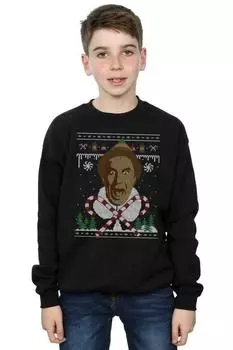 Толстовка с рождественской ярмаркой Isle Elf, черный