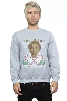 Толстовка с рождественской ярмаркой Isle Elf, серый