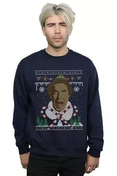 Толстовка с рождественской ярмаркой Isle Elf, темно-синий