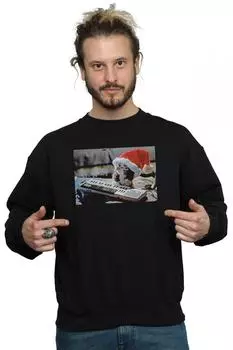 Толстовка с рождественской шляпой Mogwai Gremlins, черный