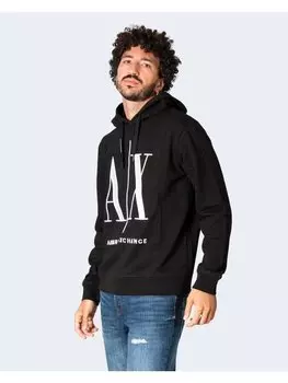 Толстовка с рубашкой Armani Exchange, черный
