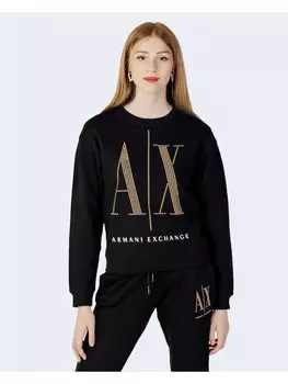 Толстовка с рубашкой Armani Exchange, черный