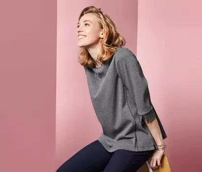 Толстовка с рукавами 3/4 Tchibo