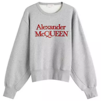 Толстовка с рукавами-кимоно Alexander Mcqueen, серый