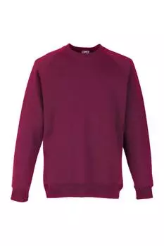 Толстовка с рукавами реглан Fruit of the Loom, красный