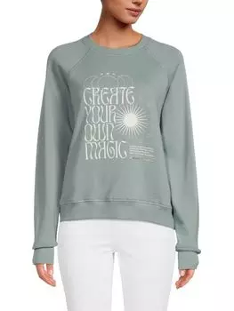 Толстовка с рукавами реглан и графическим рисунком Spiritual Gangster, цвет Smoke Blue