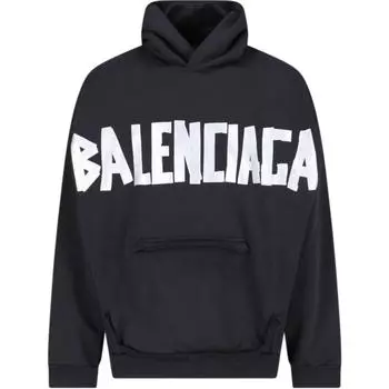 Толстовка с рваными карманами Balenciaga, черный