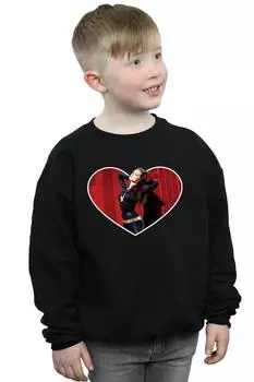 Толстовка с сердцем «Женщина-кошка» из сериала «Бэтмен» DC Comics, черный