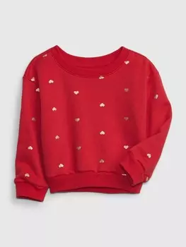 Толстовка с сердечками Gap, красный