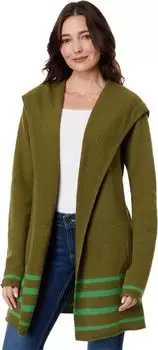 Толстовка с сердечком из мериноса Toad&Co, цвет Green Olive