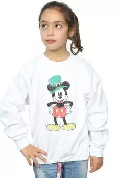 Толстовка с шляпой Лепрекона с Микки Маусом Disney, белый