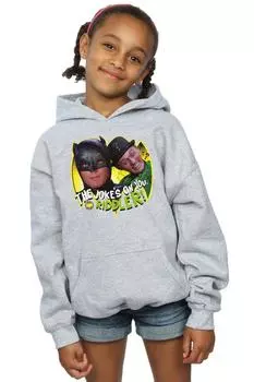 Толстовка с шуткой о Бэтмене из сериала «Загадочник» DC Comics, серый