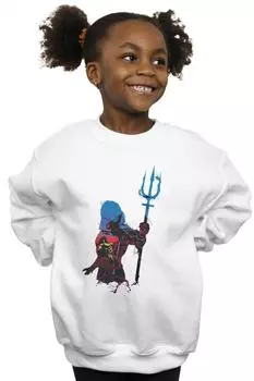 Толстовка с силуэтом «Аквамен» DC Comics, белый